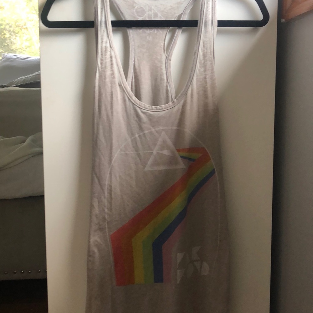 CHASER DISTRESSED PINK FLOYD TANK TOP